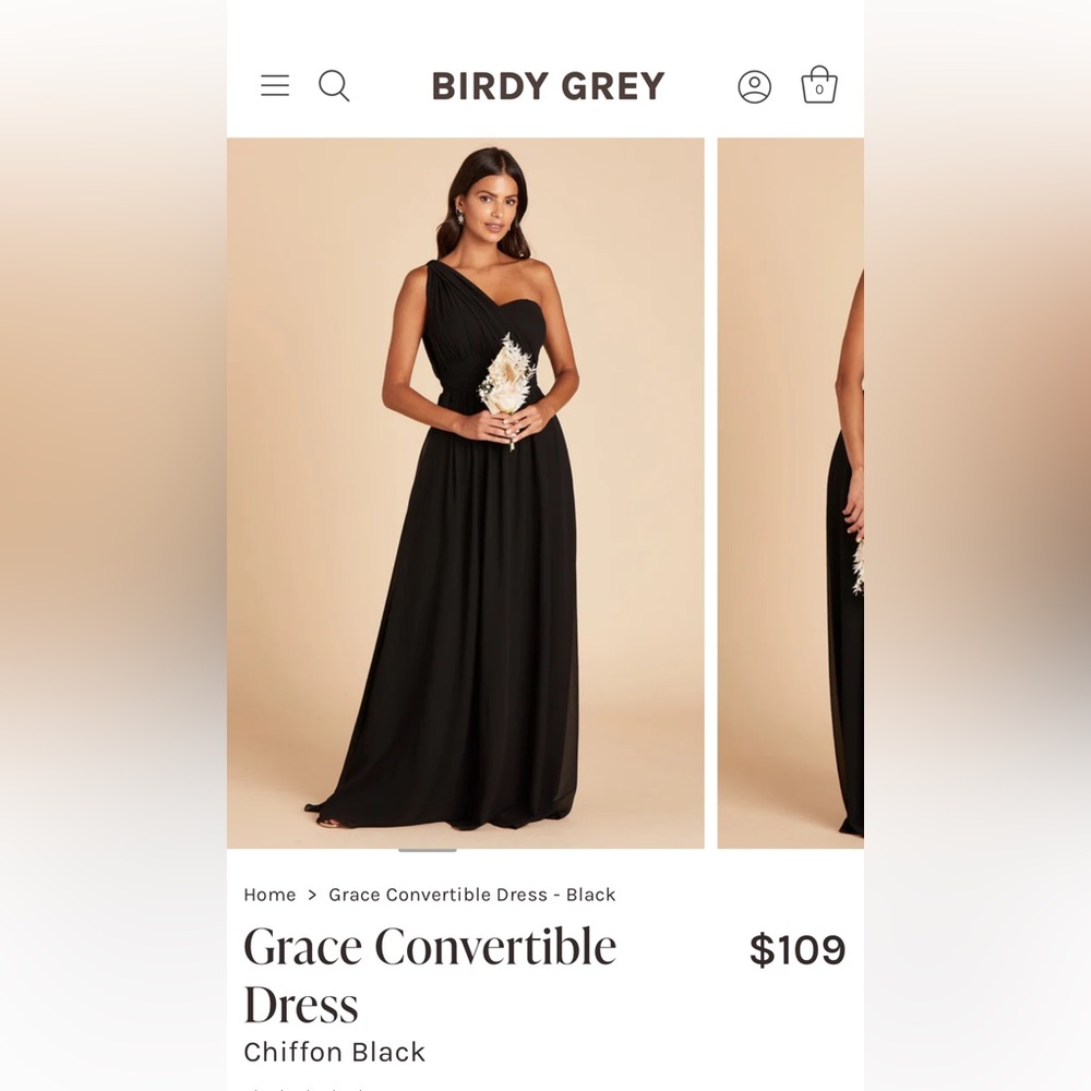 Birch Grey Grace Convertible Dress